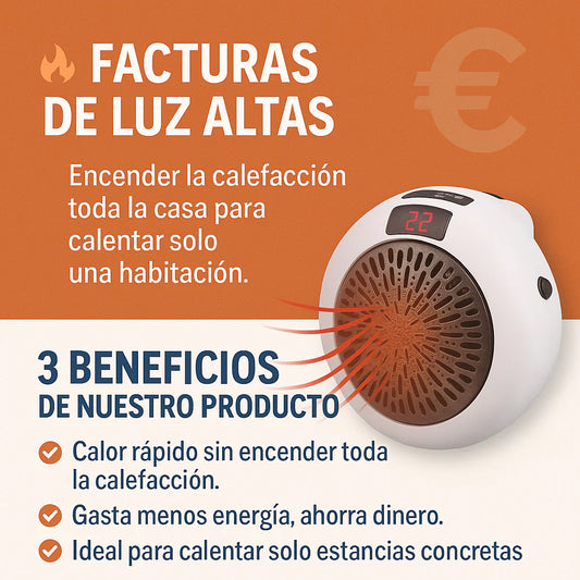 Calefactor termocerámico portátil